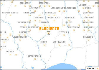 map of El Oriente