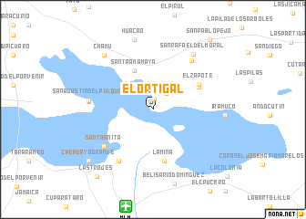 map of El Ortigal