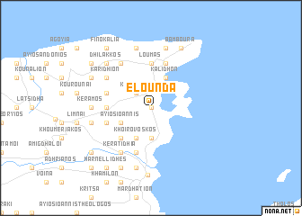 map of Eloúnda