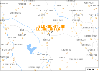 map of Eloxochitlán