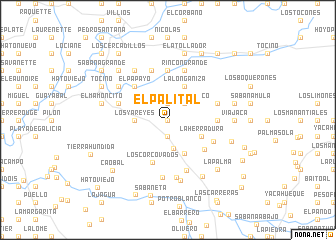 map of El Palital