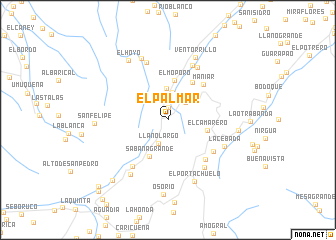 map of El Palmar