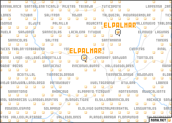 map of El Palmar