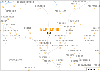 map of El Palmar