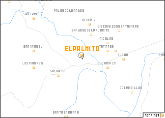 map of El Palmito