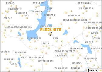 map of El Palmito