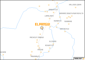 map of El Pangui
