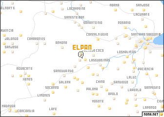 map of El Pan