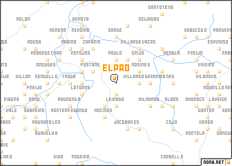 map of El Pao