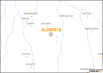 map of El Papayo