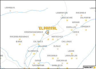 map of El Parral