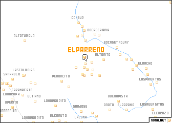 map of El Parreño