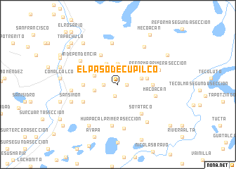 map of El Paso de Cupilco