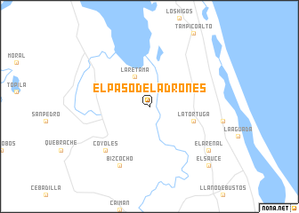 map of El Paso de Ladrones