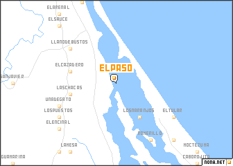 map of El Paso