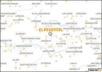 map of El Pedernal