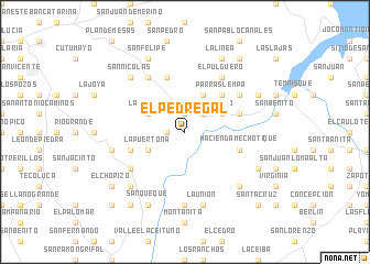 map of El Pedregal