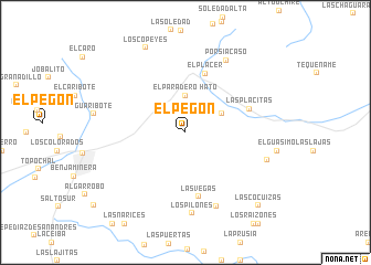 map of El Pegón