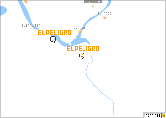 map of El Peligro