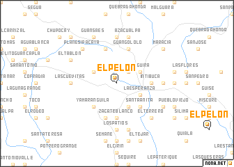 map of El Pelón
