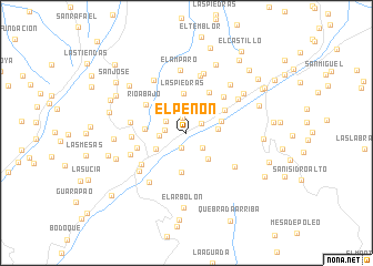 map of El Peñón