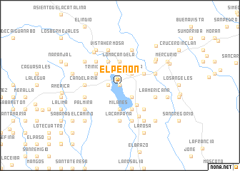 map of El Peñón