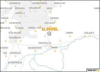 map of El Peral