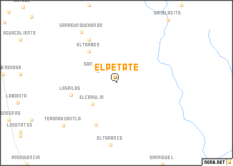 map of El Petate