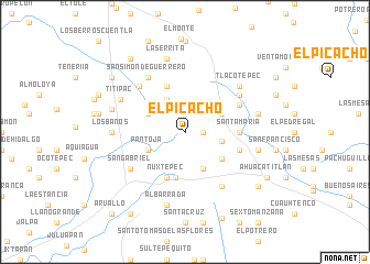 map of El Picacho