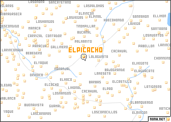 map of El Picacho