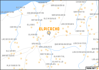 map of El Picacho