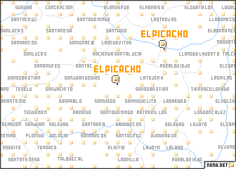 map of El Picacho