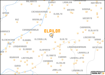 map of El Pilón