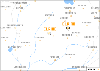 map of El Pino