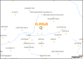 map of El Piojo
