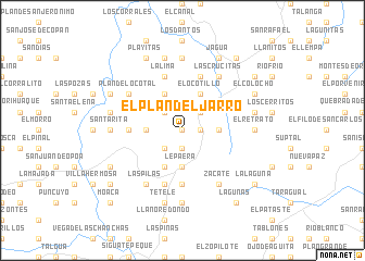 map of El Plan del Jarro