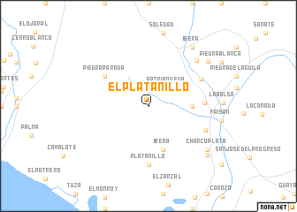 map of El Platanillo