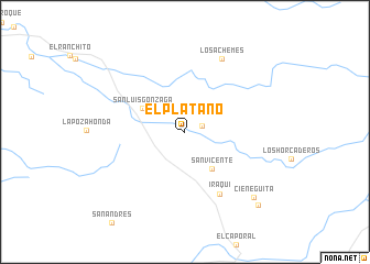 map of El Plátano