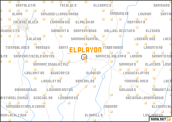 map of El Playón