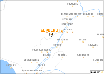 map of El Pochote
