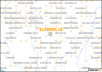 map of El Porrillo