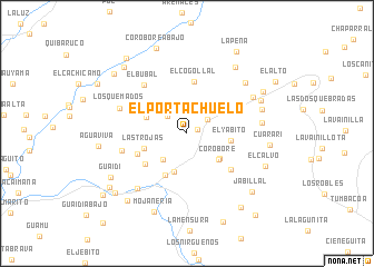 map of El Portachuelo