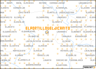 map of El Portillo del Jicarito