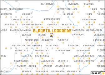 map of El Portillo Grande