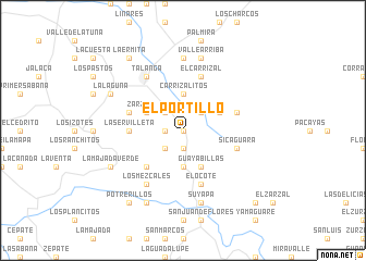 map of El Portillo