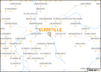 map of El Portillo