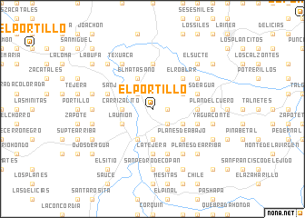 map of El Portillo