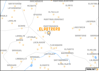 map of El Potrero