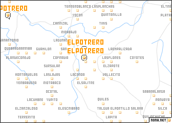 map of El Potrero