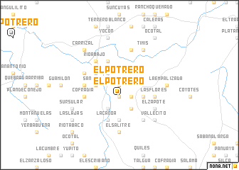 map of El Potrero